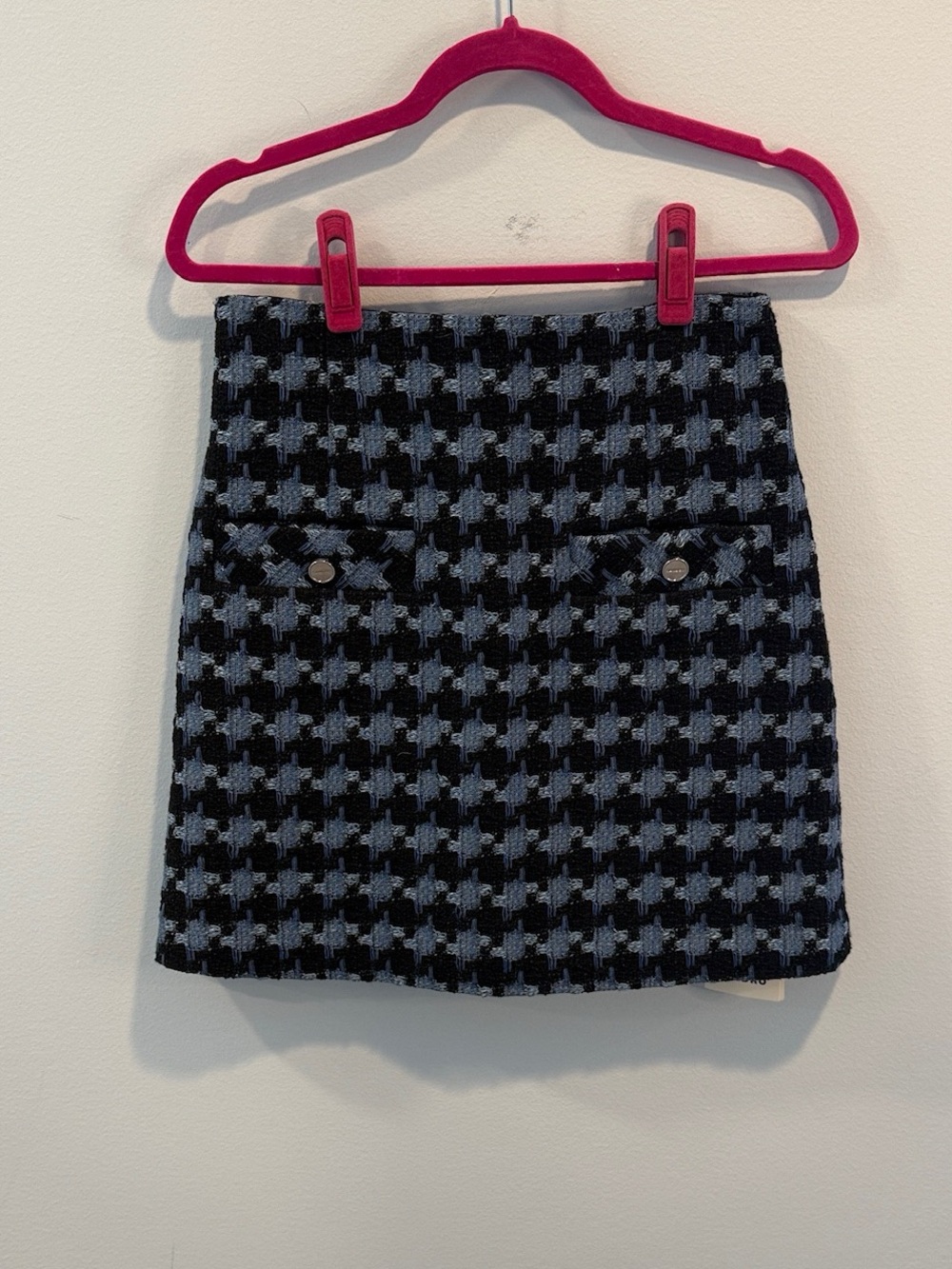 Sandro Marty Houndstooth Tweed Miniskirt FR38/US6 NWT - Picture 3 of 5